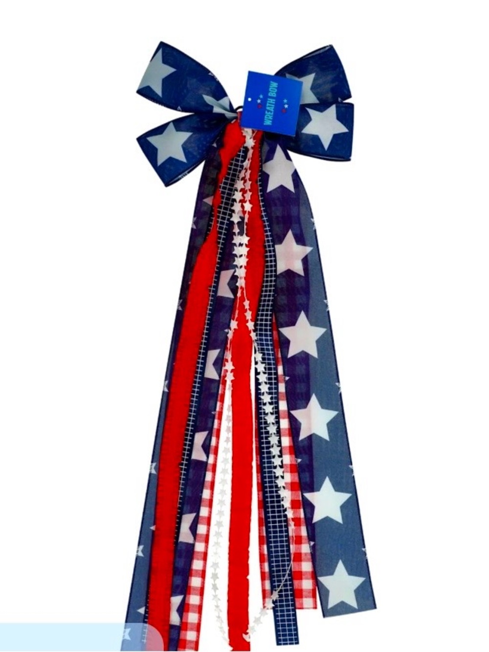 Patriotic Multi ribbon Wreath Bow
Wreath not included